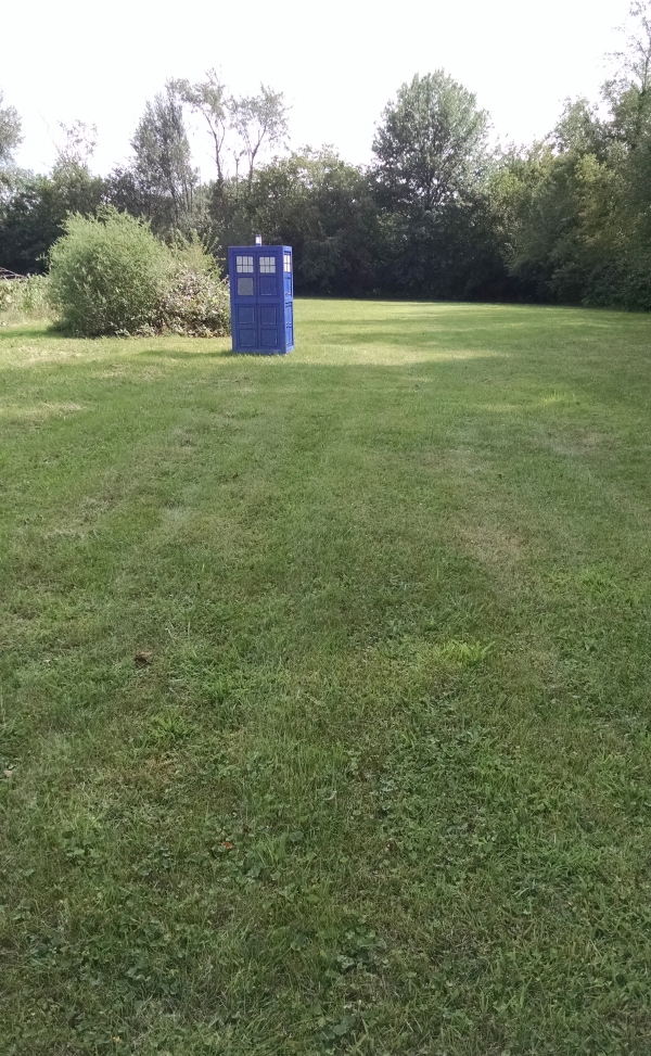 Tardis in yard.jpg