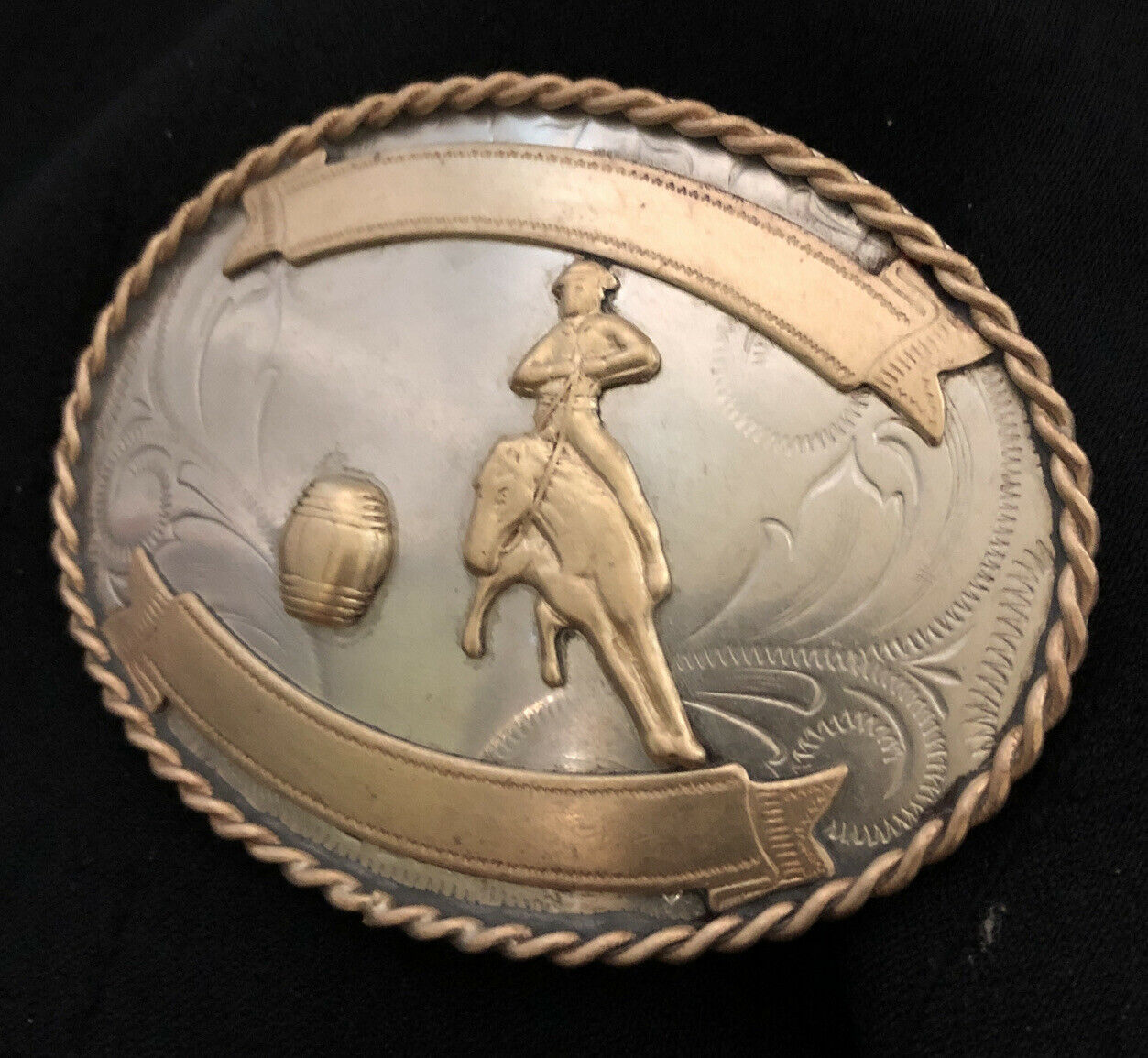 Tremors Kevin Bacon Barrel Racing Heart Buckle German Silver eBay Similar 1 A.jpg