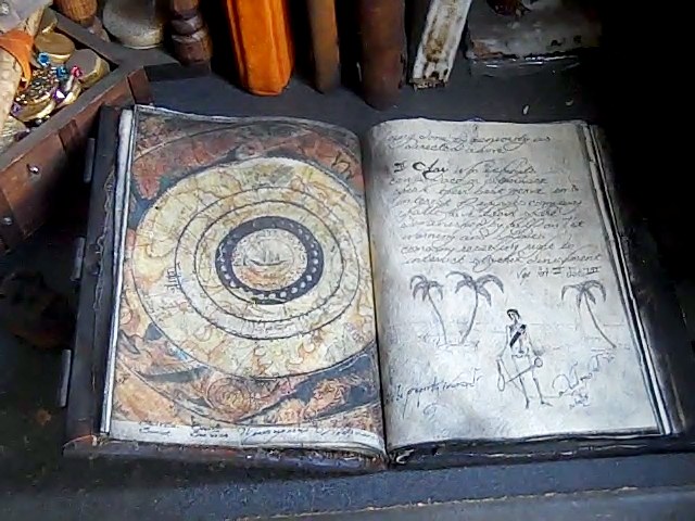 THE PIRATE CODEX Illustrated Readable Book in 1:4 Scale Book CARIBBEAN Code