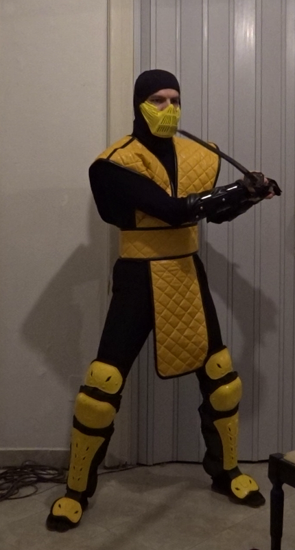 SCORPION costume WIP from Mortal Kombat 2021