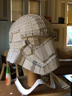 1.  Pepakura patterns being super glued togehter