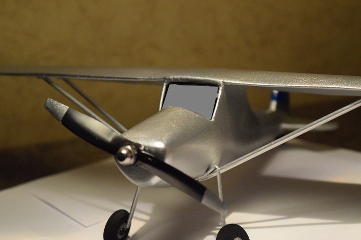 10
Monday night, couldn't sleep, so I finished adding the custom wing struts and legs, crafted from aluminum pipe. The nut nose was perfect.