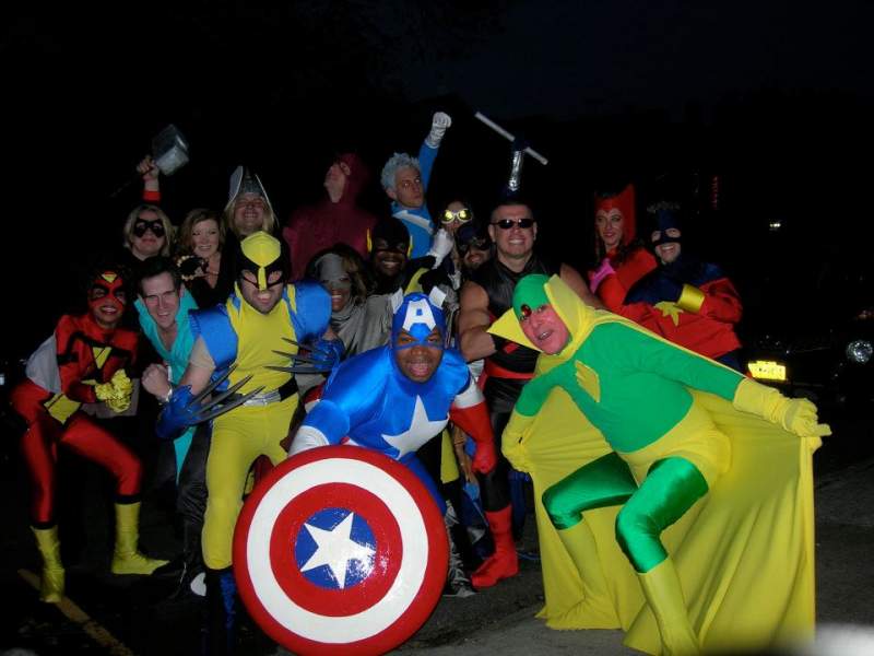 17 avengers.  you can't see everyone, but it was really fun.
