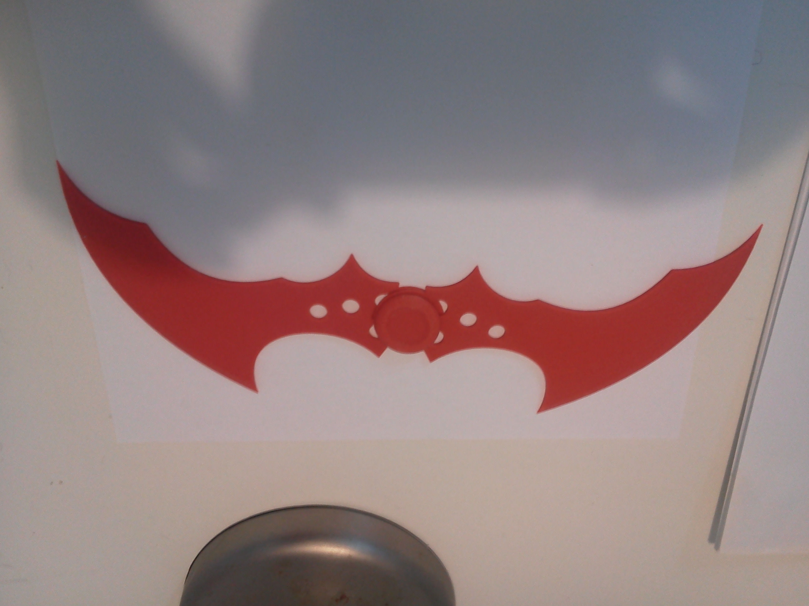 3d printed assembled batarang