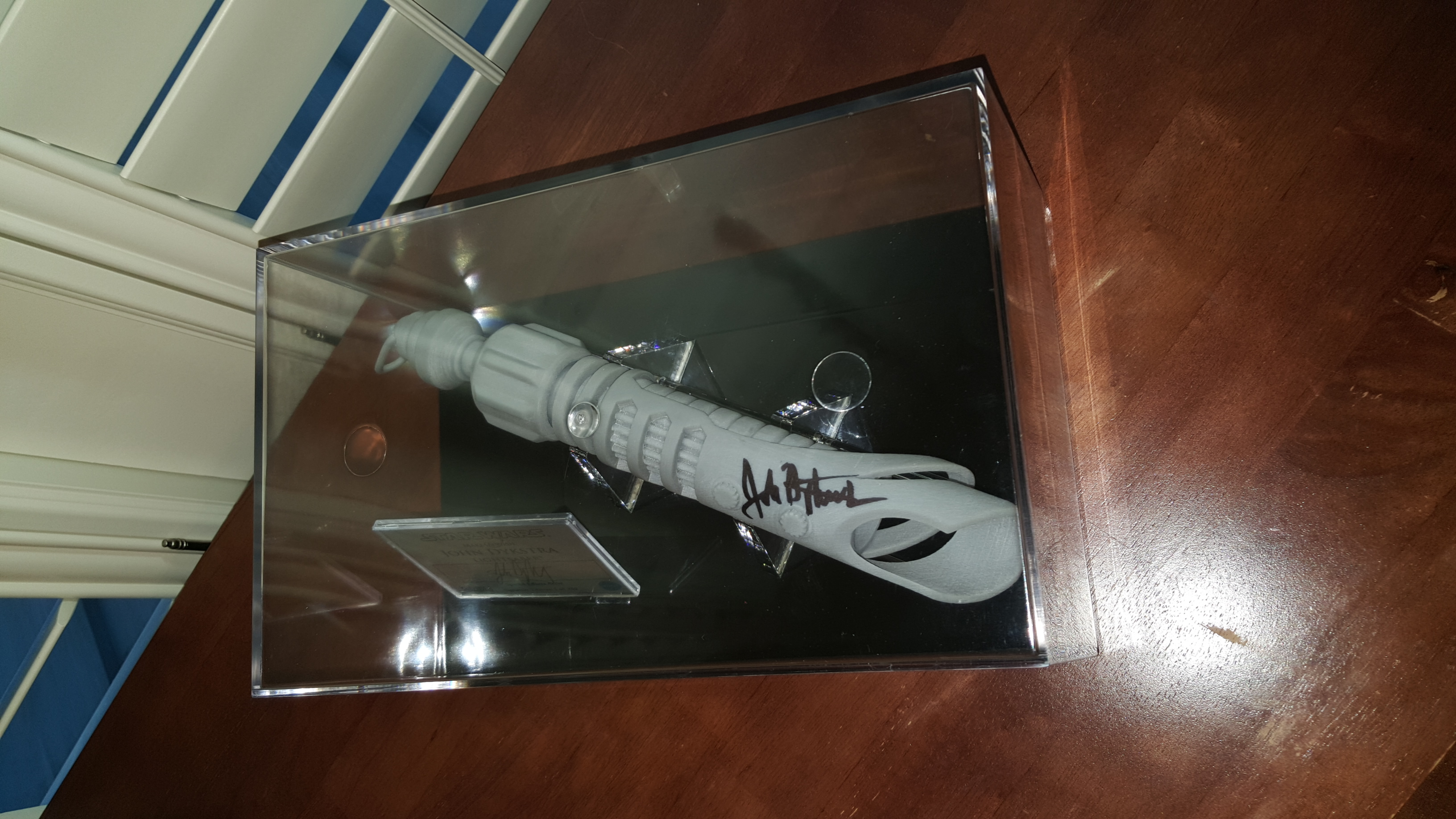 3D-Printed resin lightsaber from the Star Wars Skywalker Ranch Omaze campaign. Only 250 of these were given out to donators