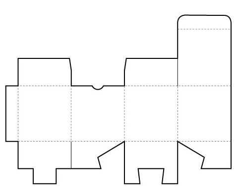 a cube template to use for the nose biting teacup.
