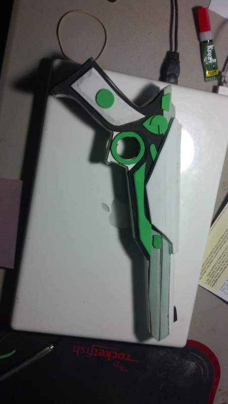 A Killjoy Ray Gun - still in the process of being made.