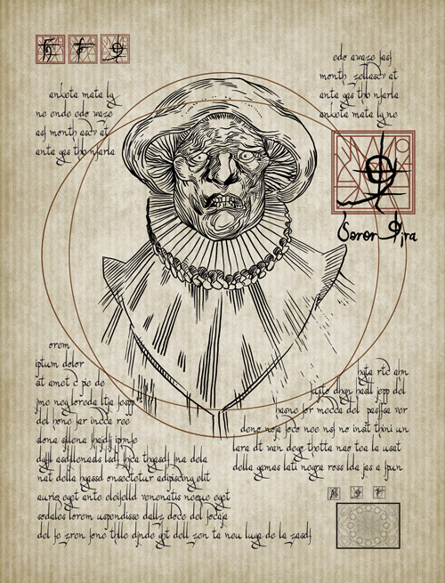 A page from my Black Zodiac replica, full resolution downloads over here: http://elderprops.tumblr.com/black-zodiac