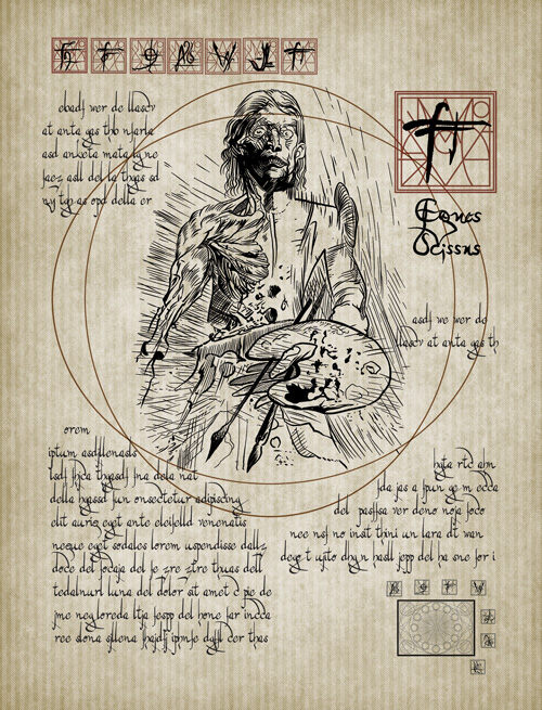 A page from my Black Zodiac replica, full resolution downloads over here: http://elderprops.tumblr.com/black-zodiac