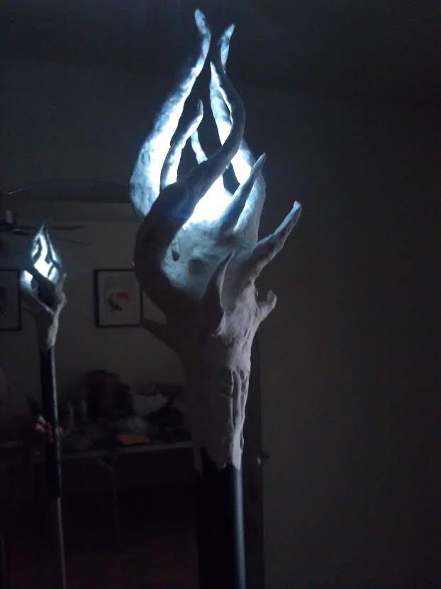 air dry paperclay over foil armature