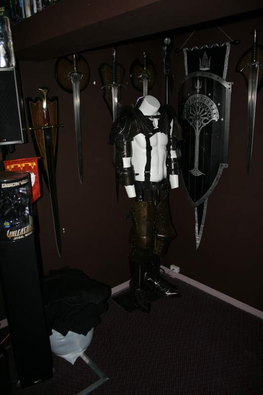 All my armour but not the gauntlets.  I'm in the middle of re-doing the leg armour.  I'm not happy on the colour and the articulation.  The cloak is i