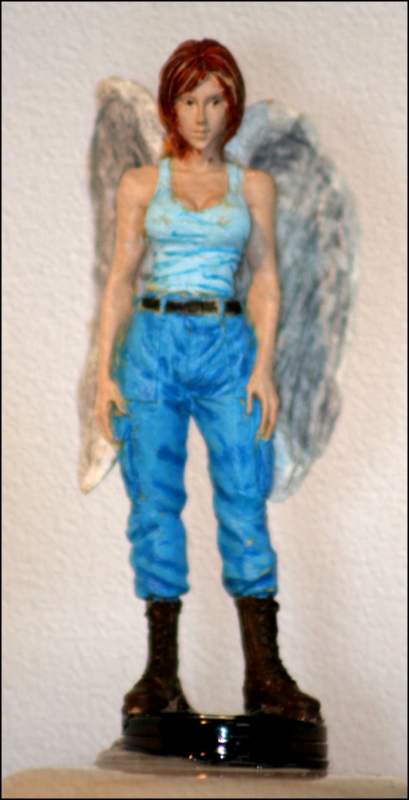 An angel figure I made, using a 1/20 scale resin figure.