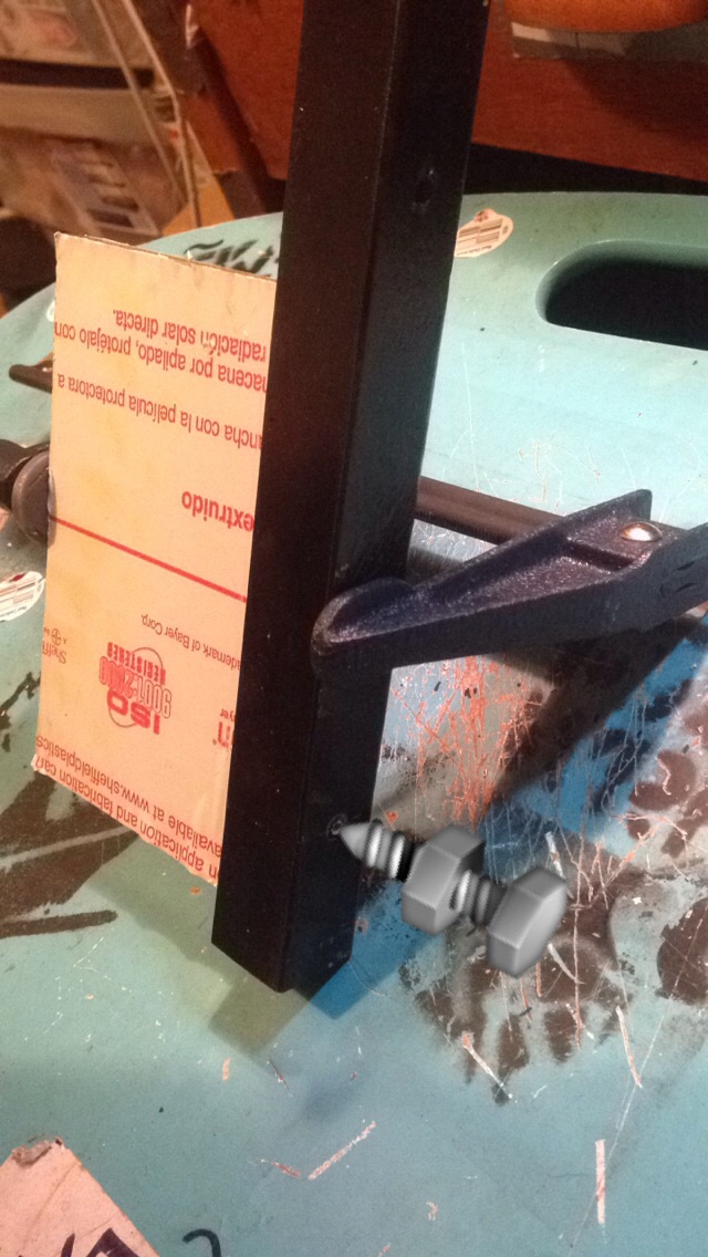 And screw it for extra security seeing as how it's going to have a lot of writing and erasing being done on it.