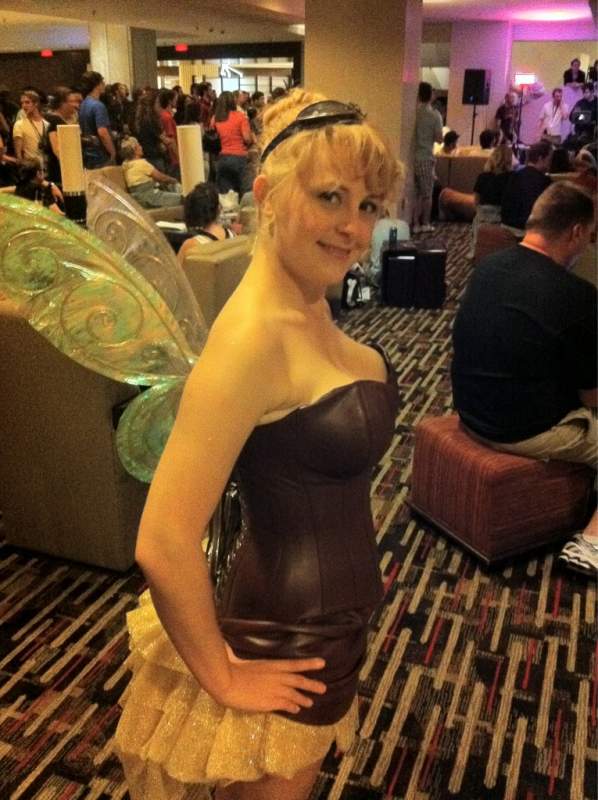 At karaoke at the Hilton, Sunday, DragonCon 2011.