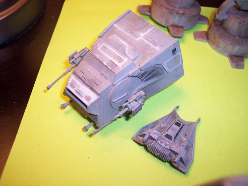ATAT on workbench. Removing & scribing new lines. After 20 yrs!