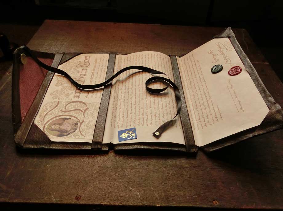 beckett letter open folder