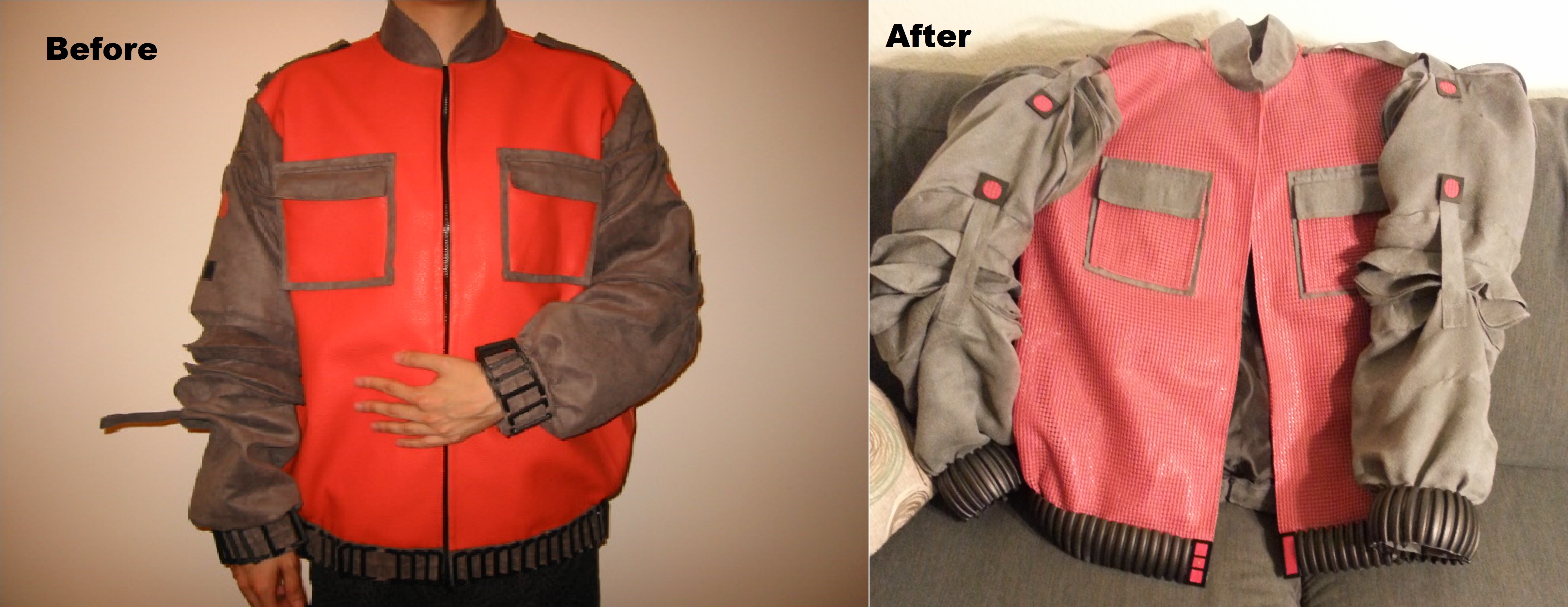 Before mods Left after mods Right