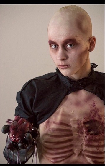 Bloody Valentine

hand made bald cap and sculpted chest piece