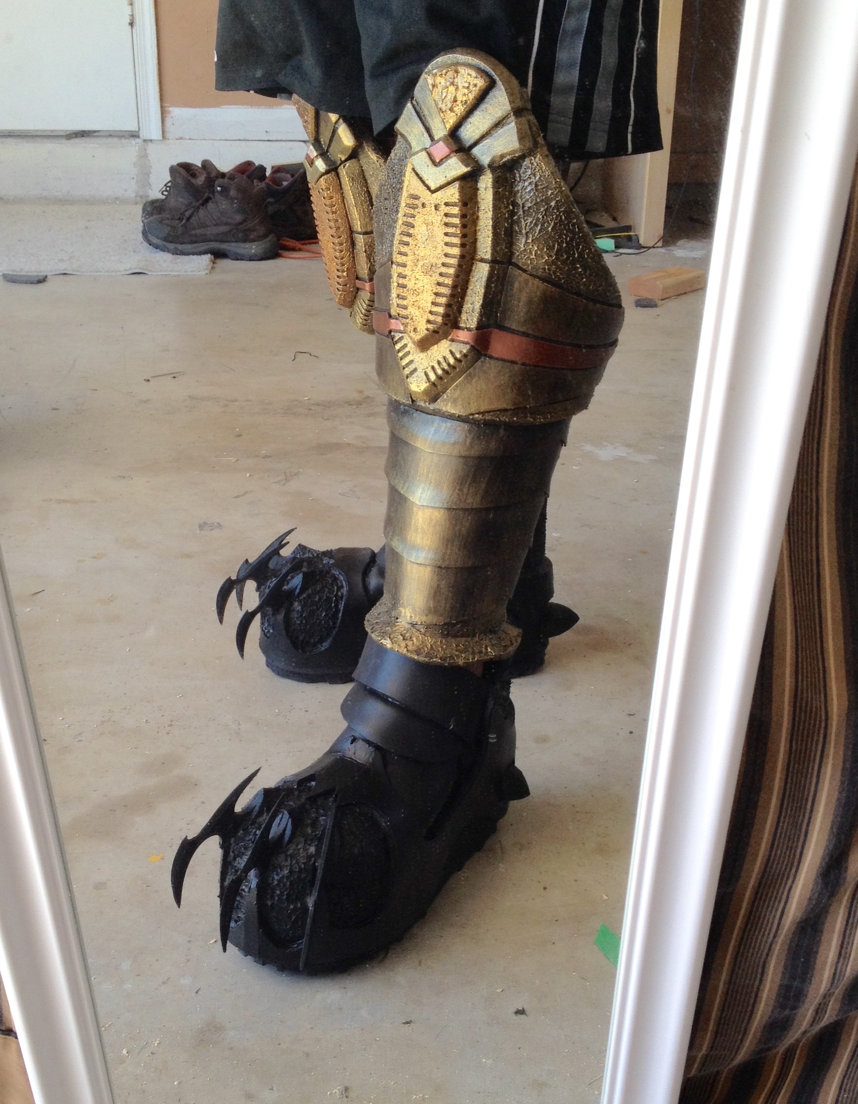 Boots and shin armor 1
