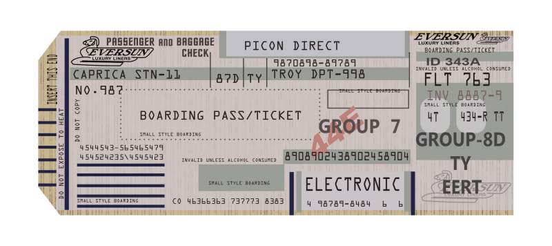 BSG-2005 Luxury liner Ticket