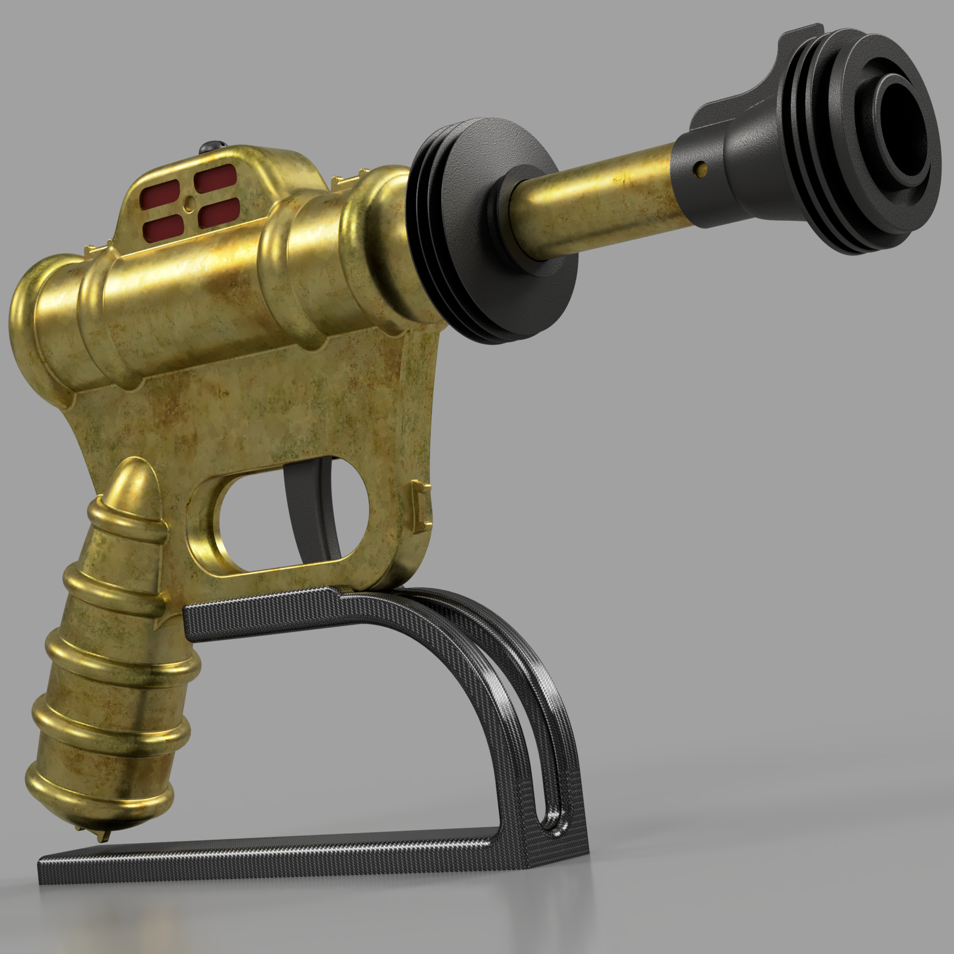 Buck Rogers Atomic Ray Gun - Render 1