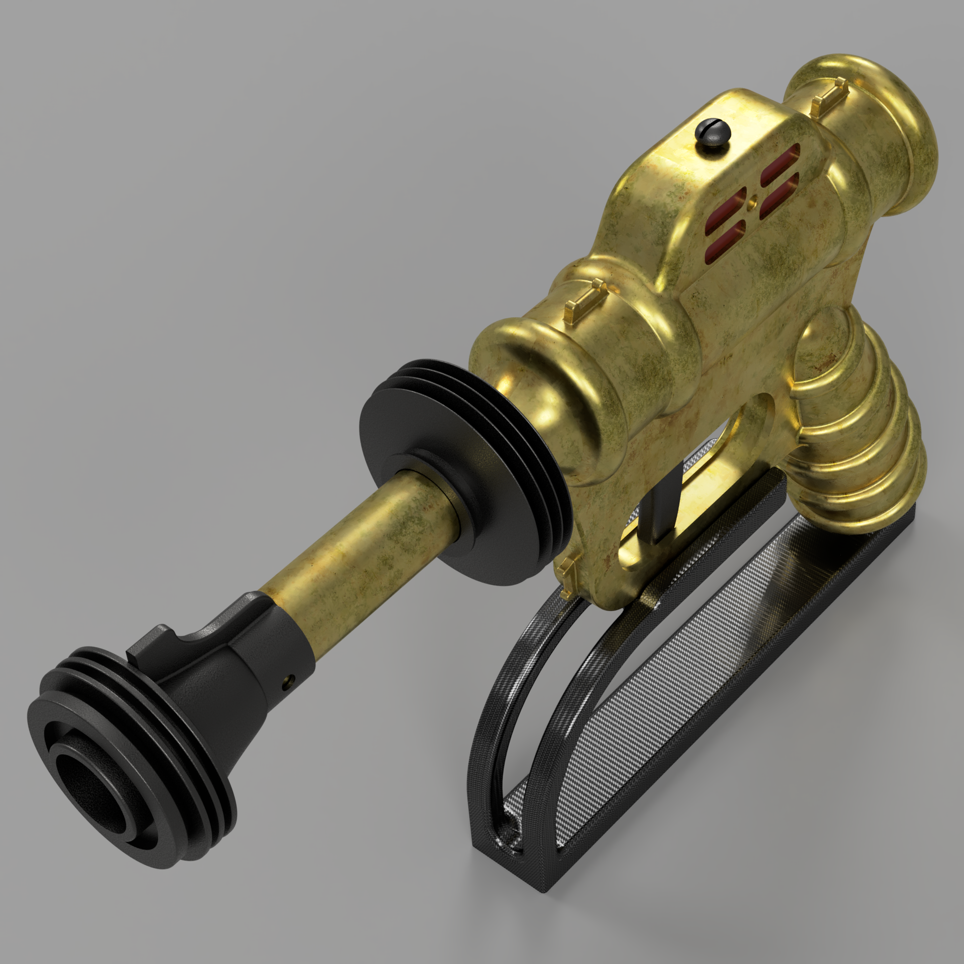 Buck Rogers Atomic Ray Gun - Render 2