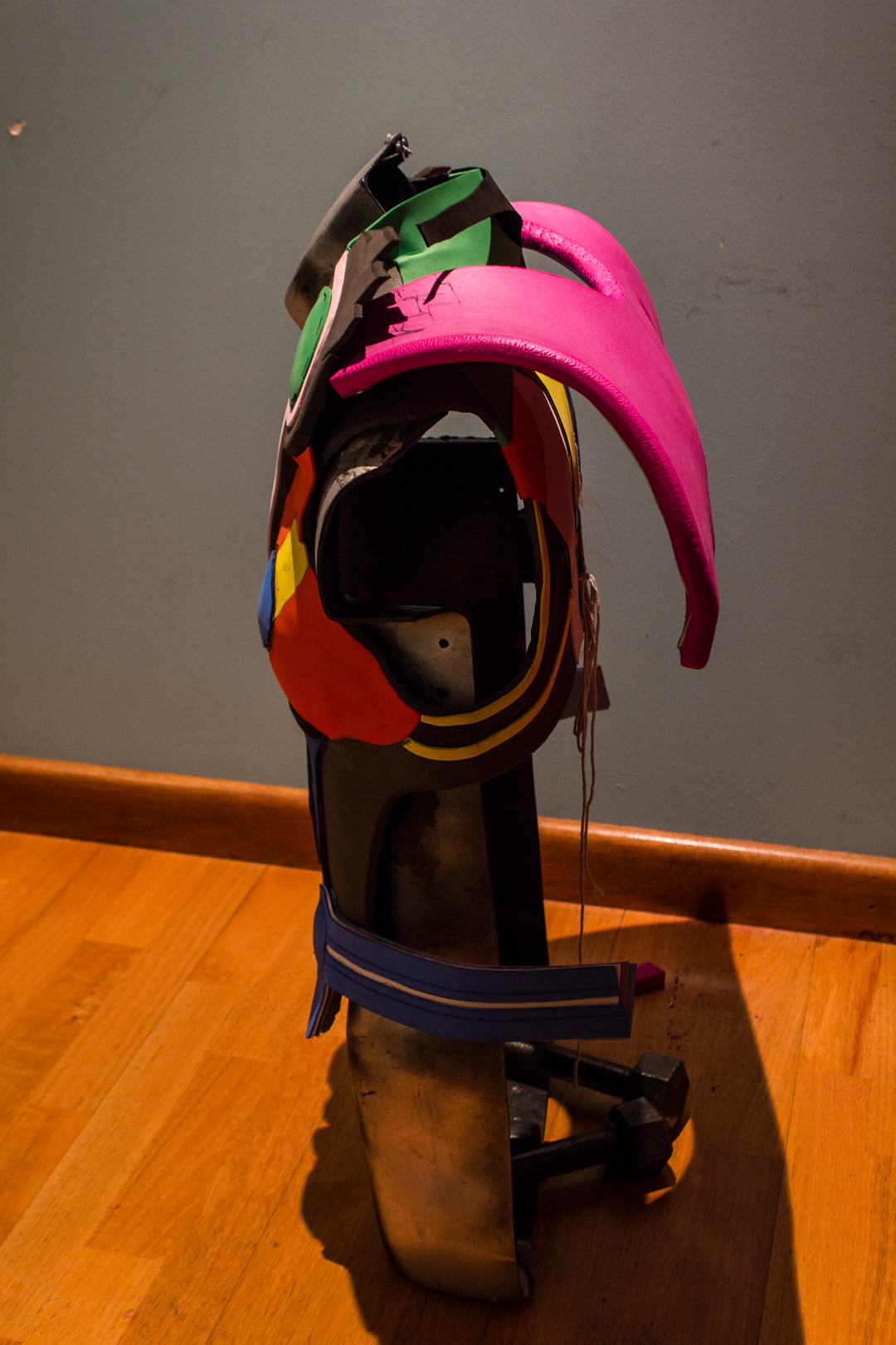 cape harness shaped and ready. Magnets for fixing next.