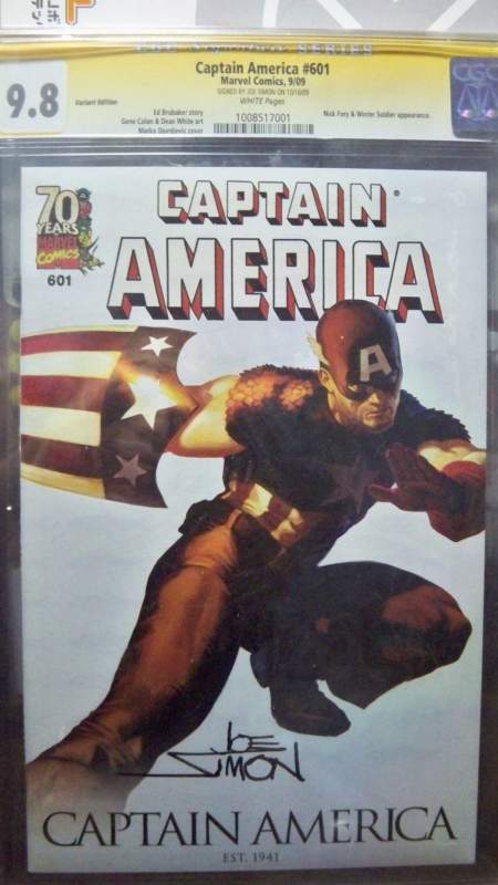 Capt America 601 Joe Simon. RIP