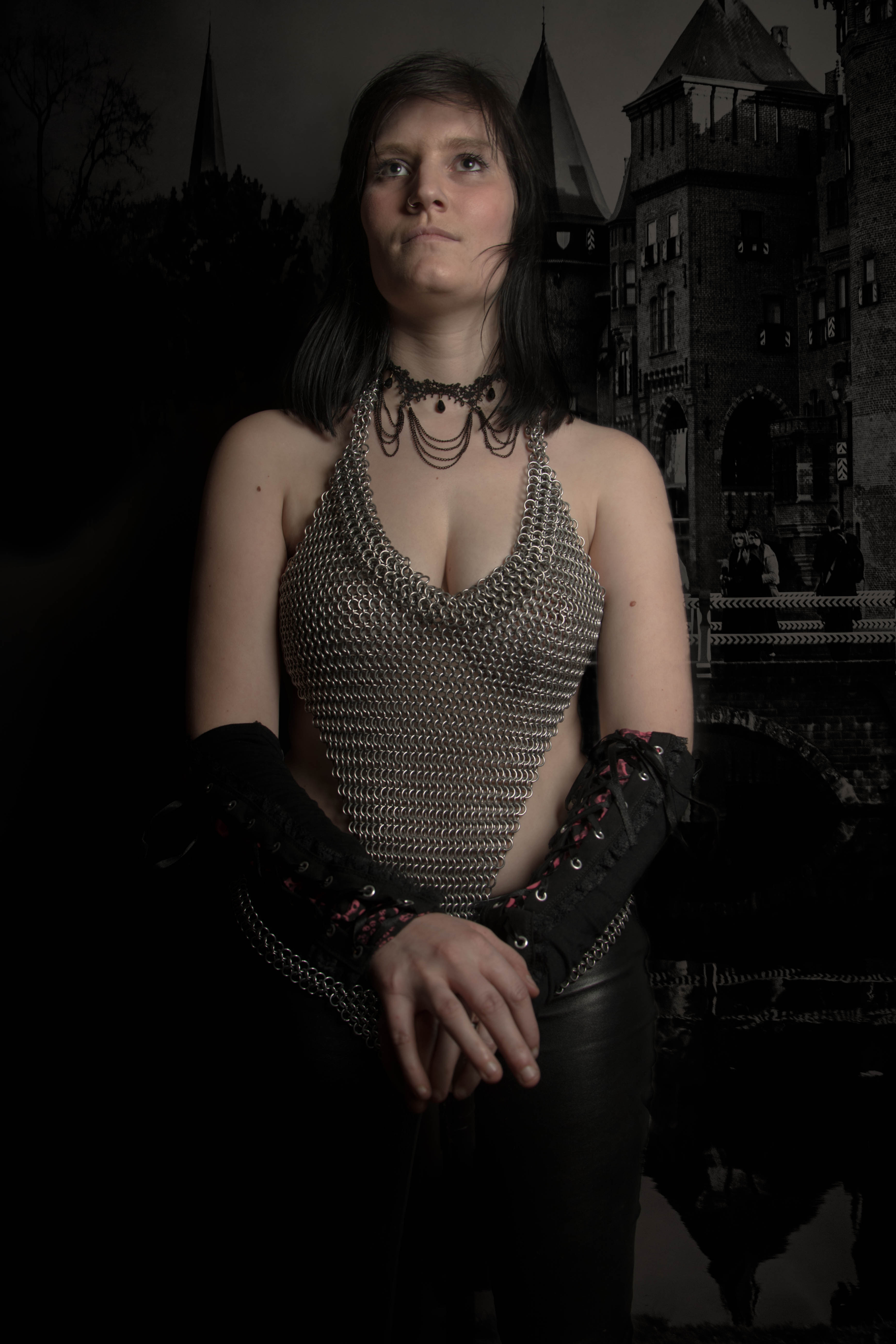 Chainmail Top with decorative neckline