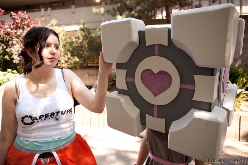 Chell and Companion Cube
Photo by Clint Hay / Marmbo