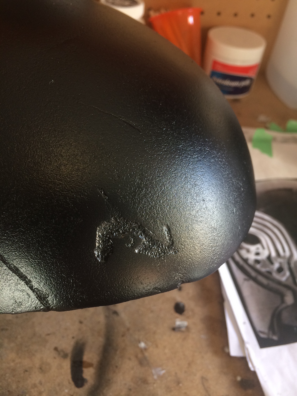 Close up of the texture