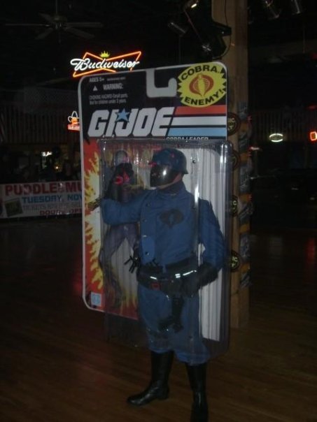 Cobra Commander. At A costume contest . won 1st