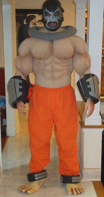 Completed gauntlets, feet, shackles and pants