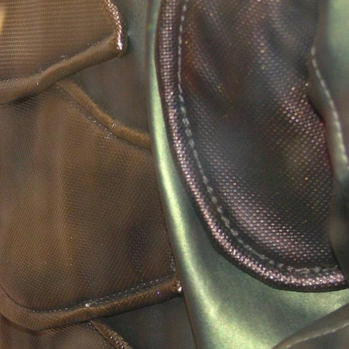 Components of BSG uniform with Chromaflair polyurethane