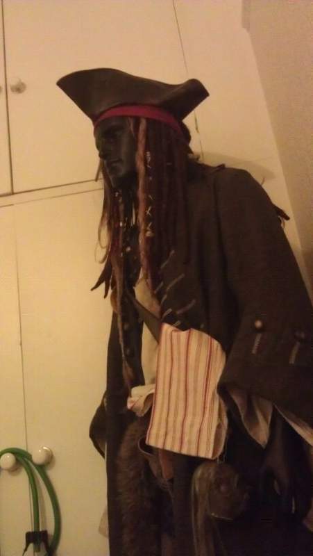 Costume on a mannequin.