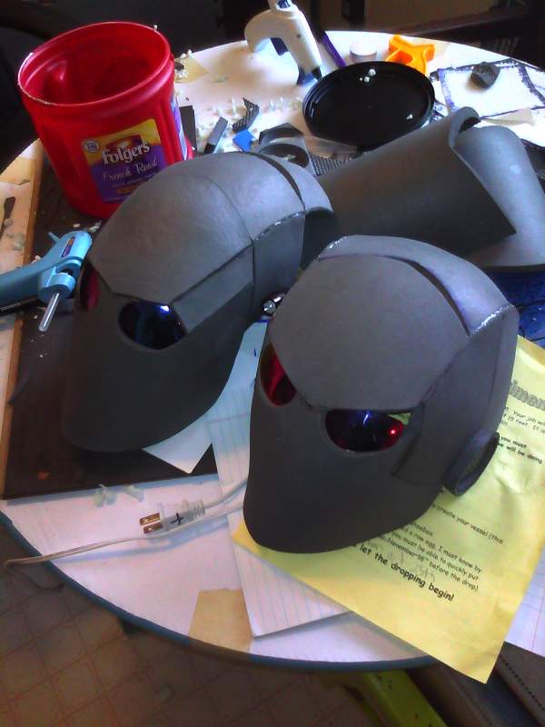 Couple different helmets I made with EVA Foam. Call it an experiment.