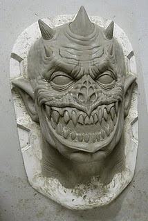 Creature Mask on the Sculpting Form...