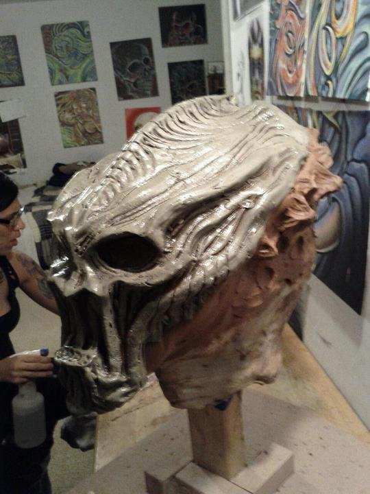 custom fossil bio on undermask in clay stage