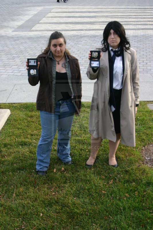 deana and cas badges  youmacon 19 by ajthemistress d5k2d9m
