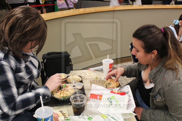 deana and sam havin lunch   youmacon 10 by ajthemistress d5k28yr