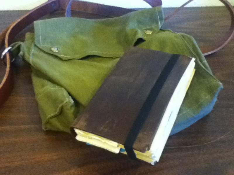 Diary with scratch built bag