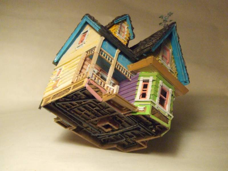 Disney "Up" house model under