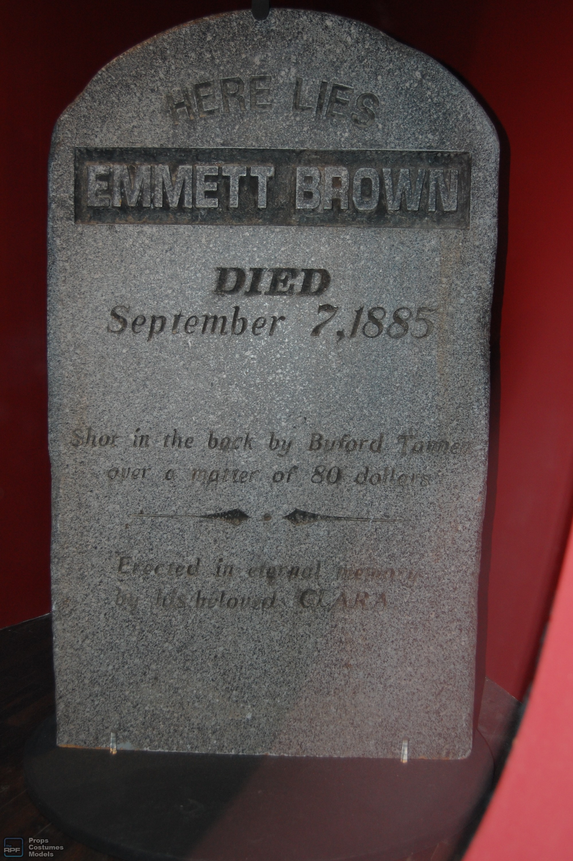 Doc Brown's tombstone