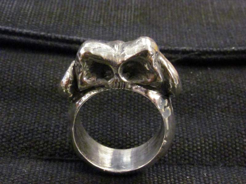 Dread Pirate Ring from World of Warcraft.  Sculpted in Jeweler's wax, cast in sterling silver.