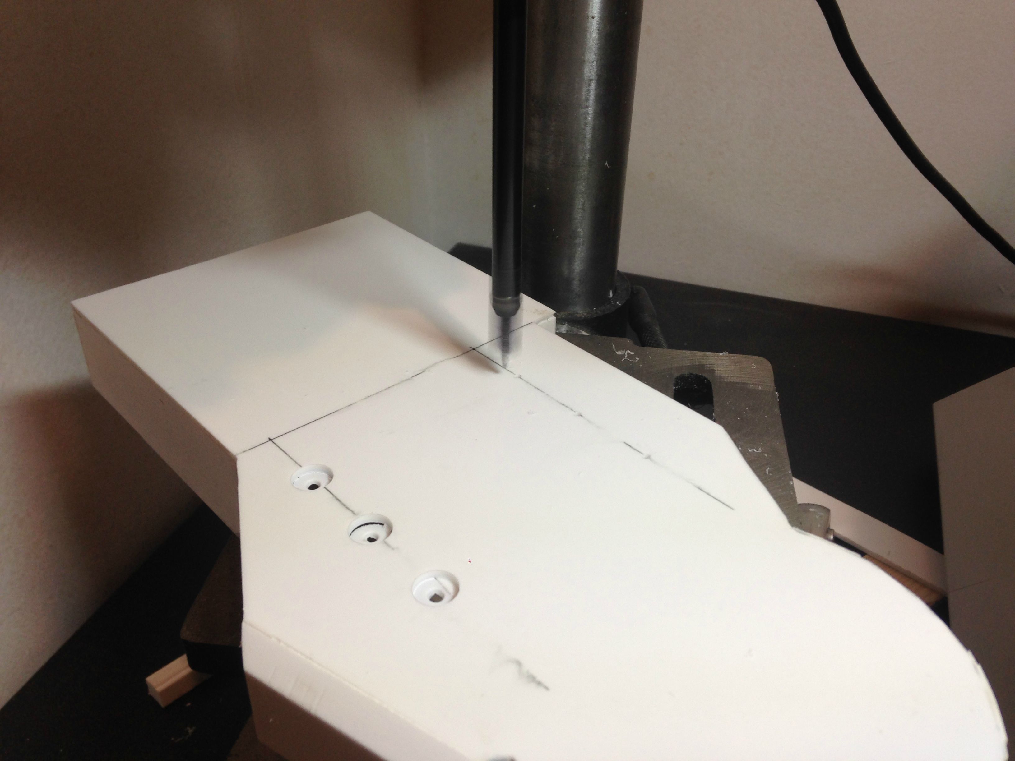 Drilling precision holes for counterbored screws
