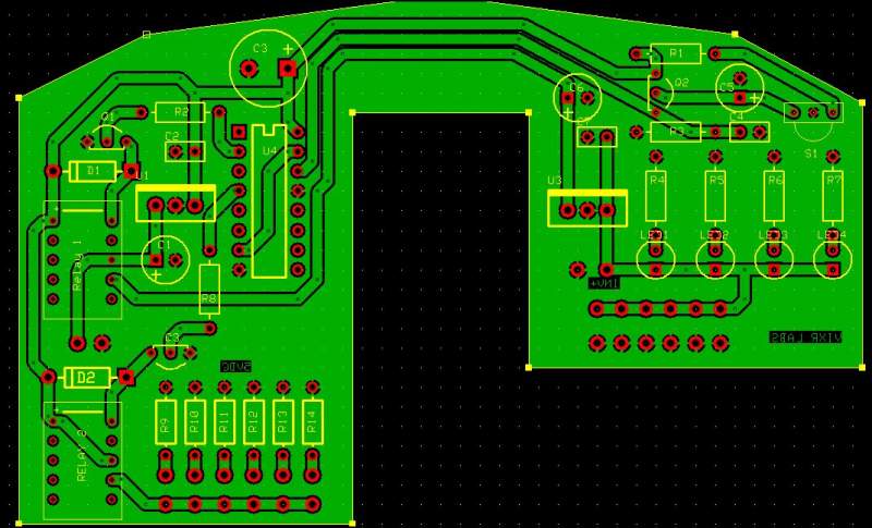 Dual Relay IR Switch PCB