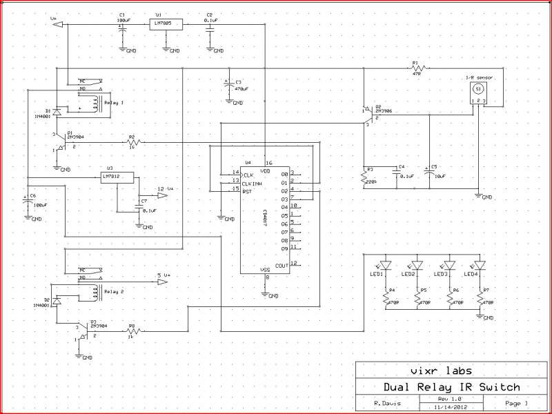 Dual Relay IR Switch SCH