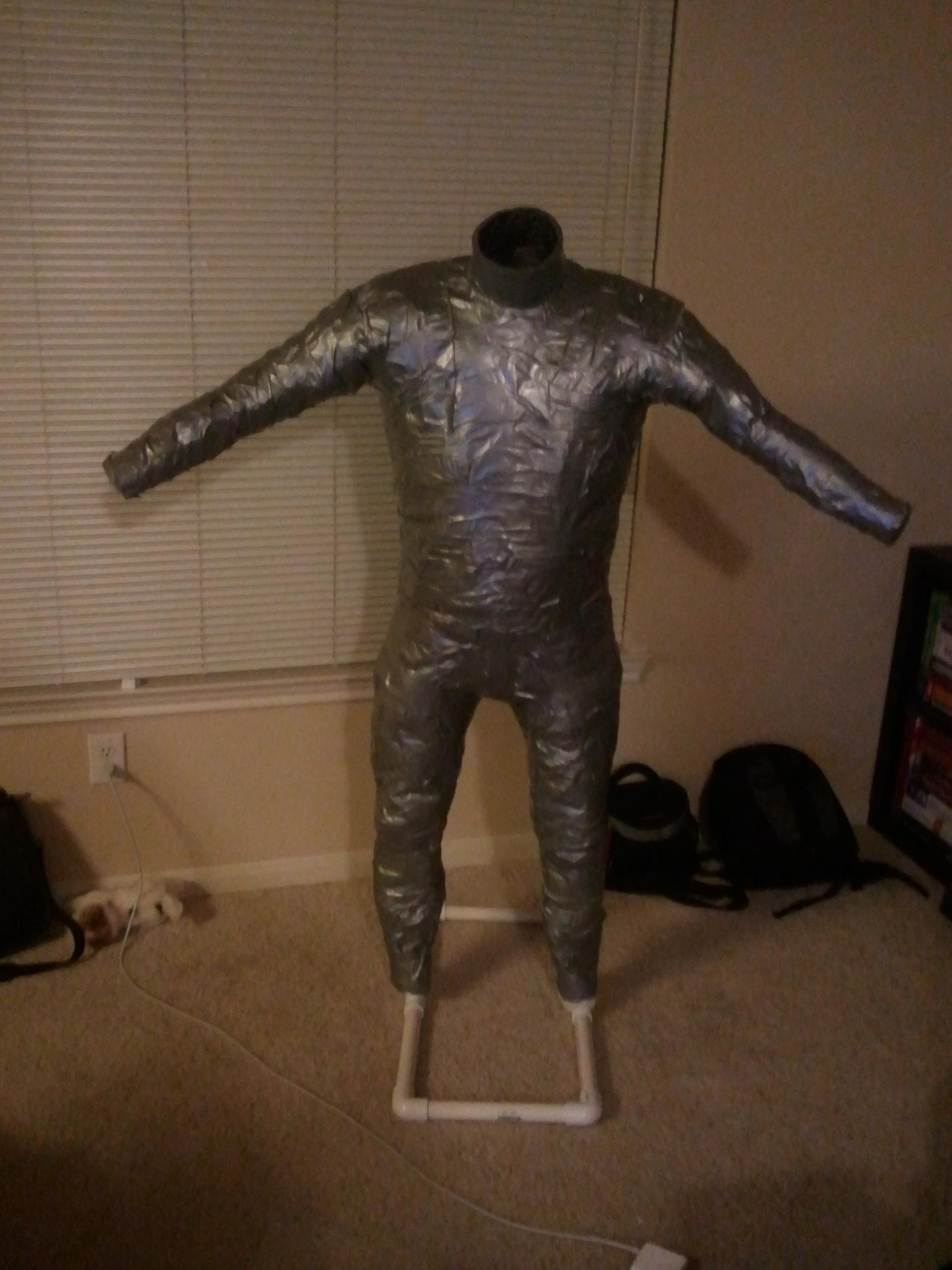 Duct Tape Dummy - Filled with Bubble Wrap and some polyfoam
