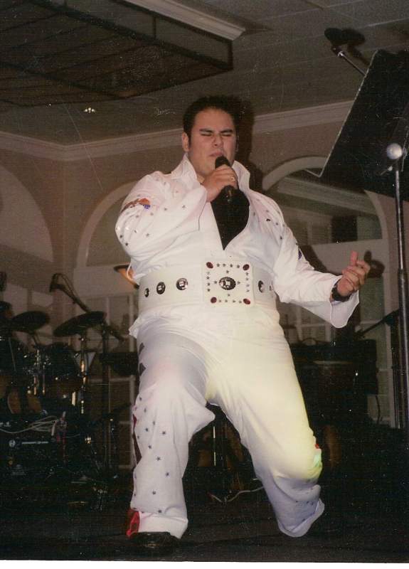 elvis costume made form a karate gee