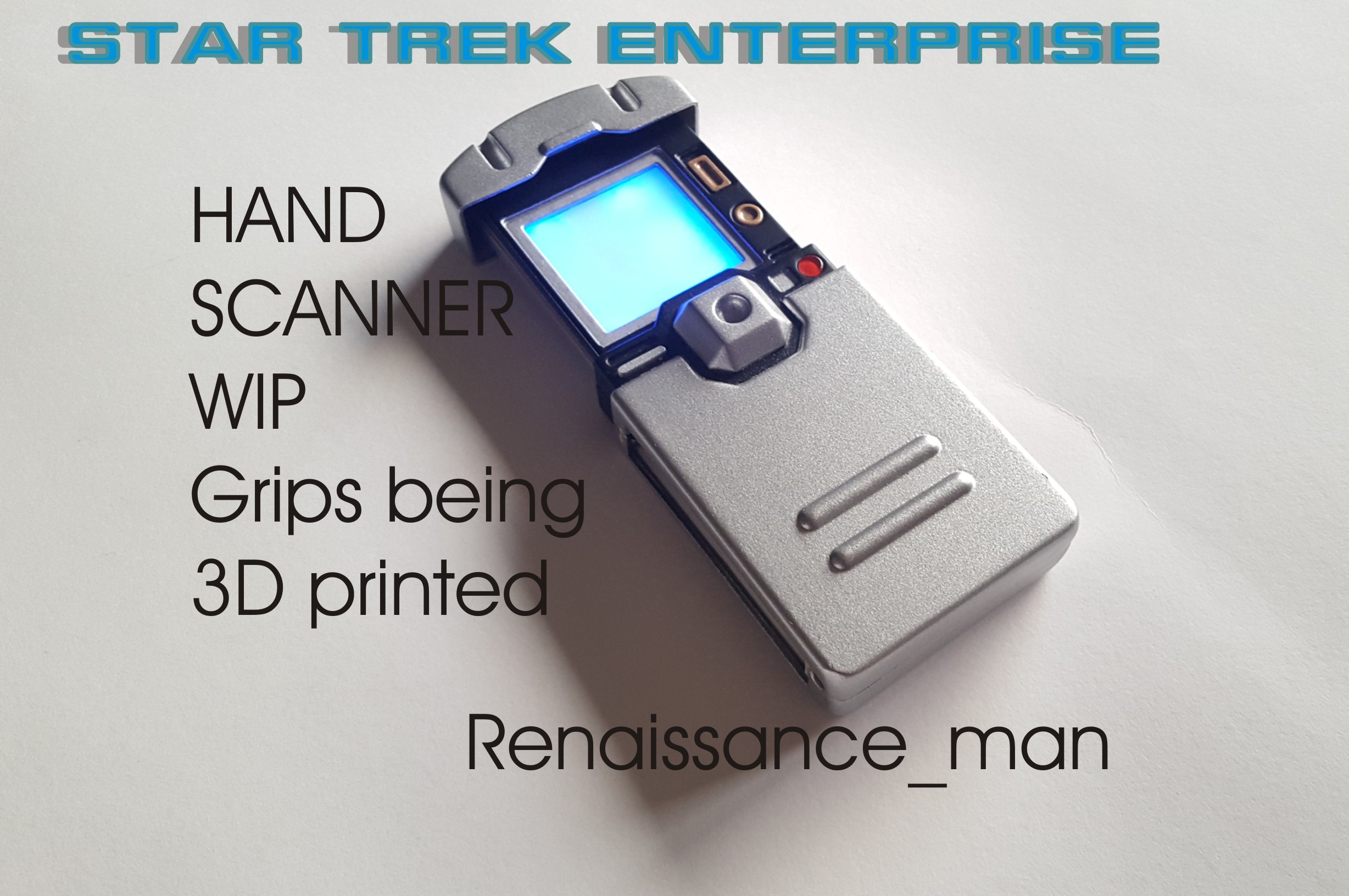 Enterprise Hand Scanner Without Grips